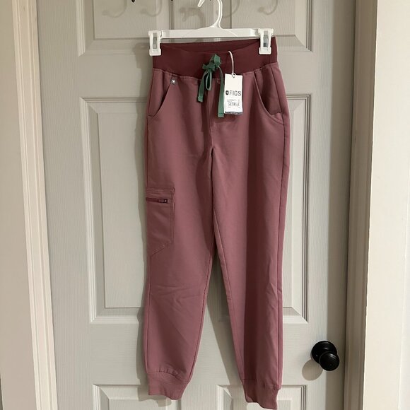 FIGS Mauve Zamora Jogger Scrub Pants - Picture 1 of 4